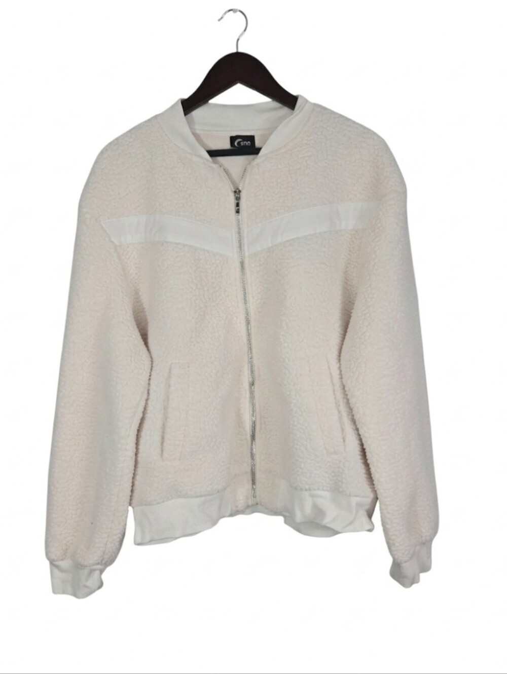 Zyia Active Flying V Sherpa bomber jacket